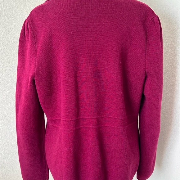 Talbots Raspberry Knit Blazer Jacket - Picture 6 of 6
